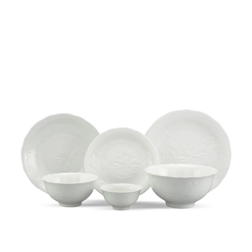 Bộ đồ ăn Minh Long - Sen IFP - Trắng Ngà